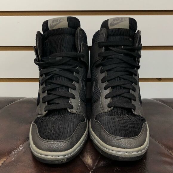 Nike Dunk Sky Hi Gray Black Metallic Hidden Wedge 528899-015 Sz 9.5 US RARE - Picture 4 of 9